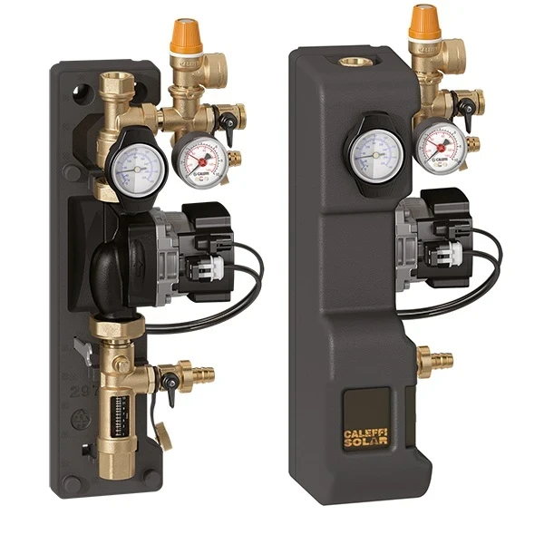ПОМПЕНА ГРУПА CALEFFI SOLAR 3/4" С ПОМПА UPM3 15-75 GRUNDFOS 8-30L/MIN БЕЗ РЕГУЛАТОР