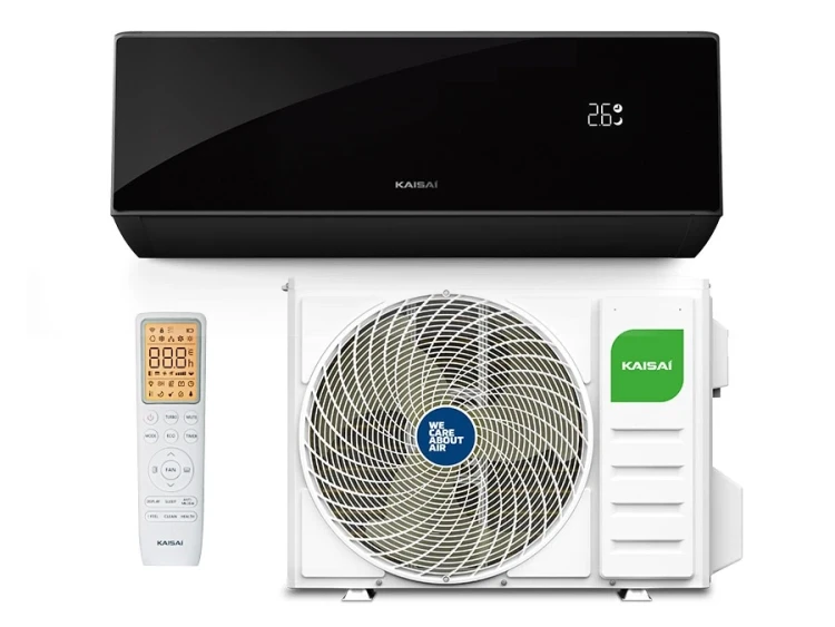 Инверторен стенен климатик KAISAI BLACK PRO HEAT + KRB-09TLHI / KRWB-09TLHO/WiFi - black