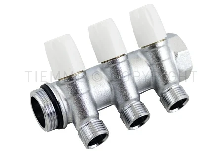 Tiemme, колектор 1", 2л, 1/2"х16, с вграден кран M/F @A