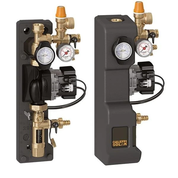 ПОМПЕНА ГРУПА CALEFFI SOLAR 3/4" С ПОМПА UPM3 15-75 GRUNDFOS 1-13L/MIN БЕЗ РЕГУЛАТОР