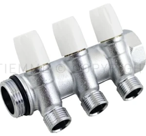 Снимка на Tiemme, колектор 3/4", 2л, 1/2"х16, с вграден кран M/F @A