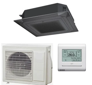 Снимка на Инверторен климатик касетъчен General Fujitsu AUXG24KRLB/AOHG24KATA с черен панел